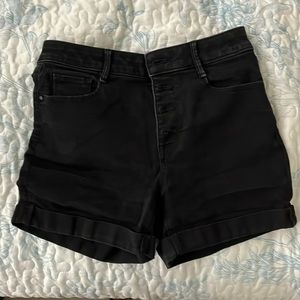 black nine west shorts high waisted